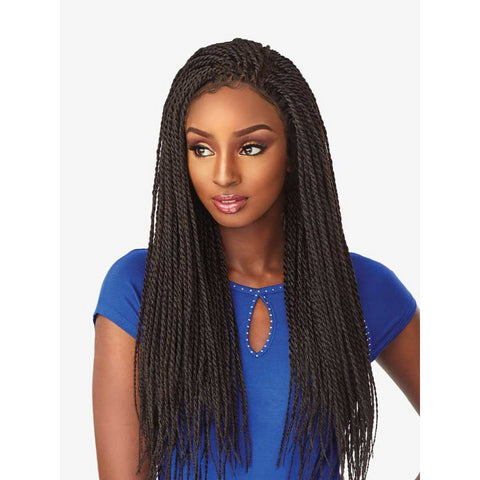 Sensationnel Cloud 9 4x4 Lace Parting Braided Synthetic Wig - Senegal Twist