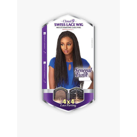 Sensationnel Cloud 9 4x4 Lace Parting Braided Synthetic Wig - Senegal Twist