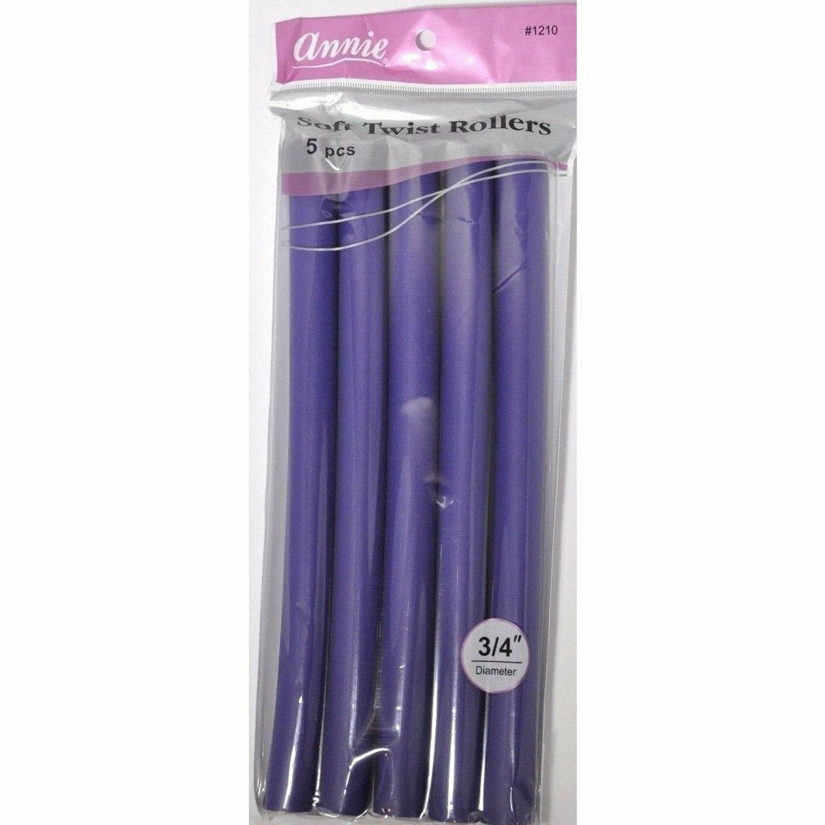 Annie: 10" Soft Twist Rollers 3/4" #1210