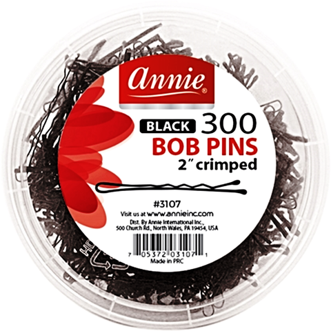 Annie: 300 Ball Tipped Bob Pins Crimped 2"  #3107