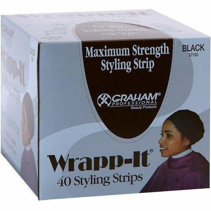 Wrapp-It: Maximum Strength Styling Strip 40 Count - Black