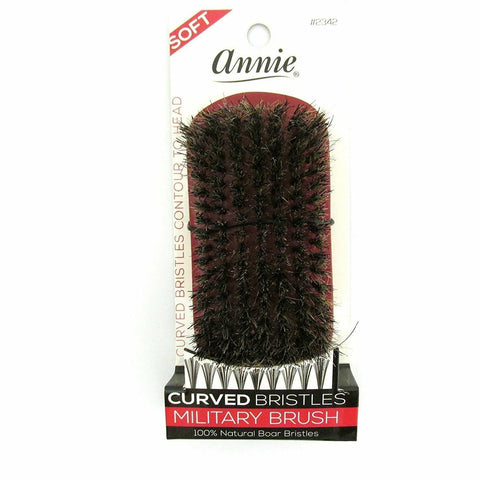 Annie: Soft Curved Bristles Military Brush  #2342