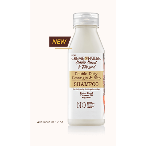 Creme of Nature: Butter Blend & Flaxseed Shampoo 12oz