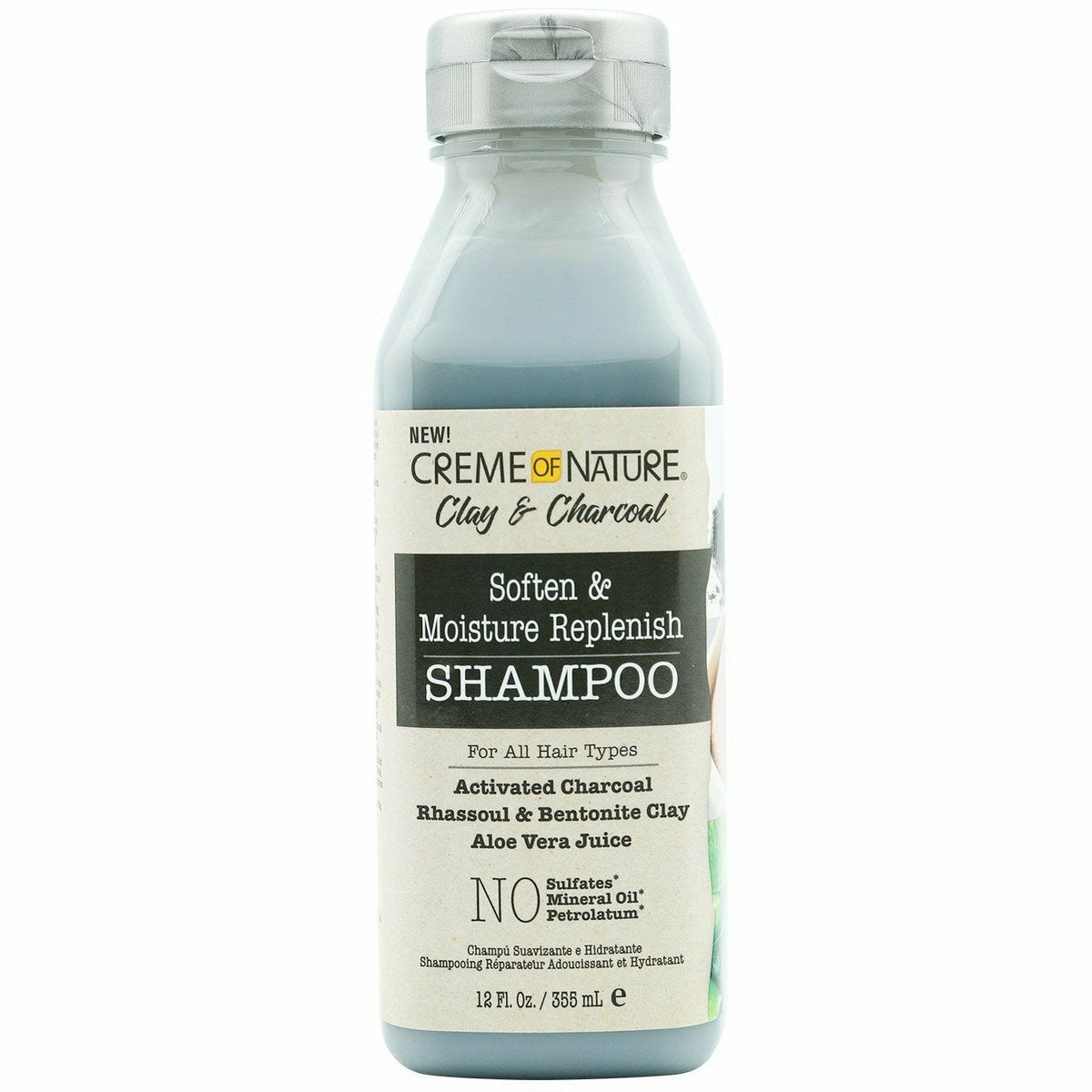 Creme of Nature: Clay & Charcoal Shampoo 12oz