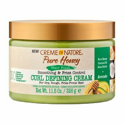 Creme of Nature:Pure Honey Hair Food Smoothing & Frizz Control Curl Defining Cream 11oz
