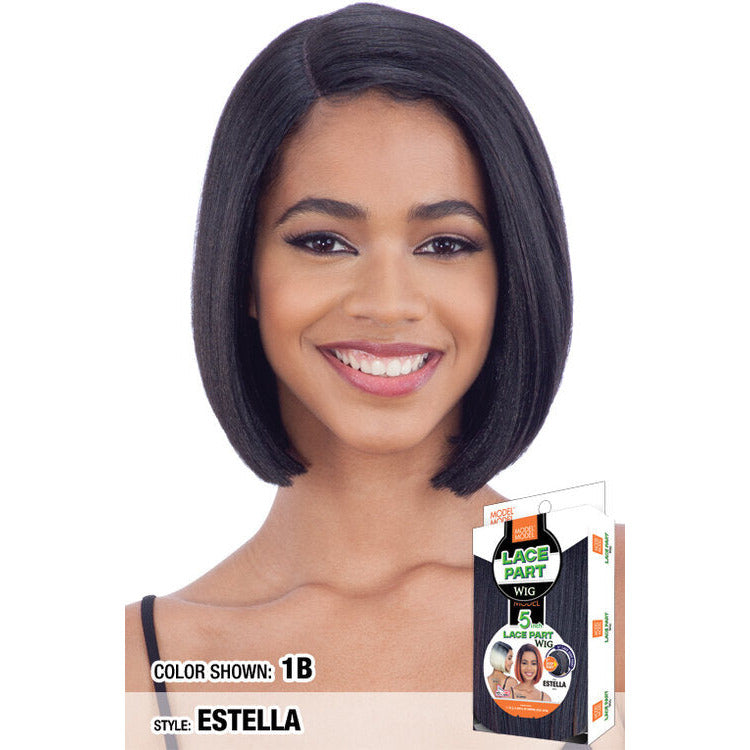 Model Model 5 inch Lace Part Synthetic Wig - Estella