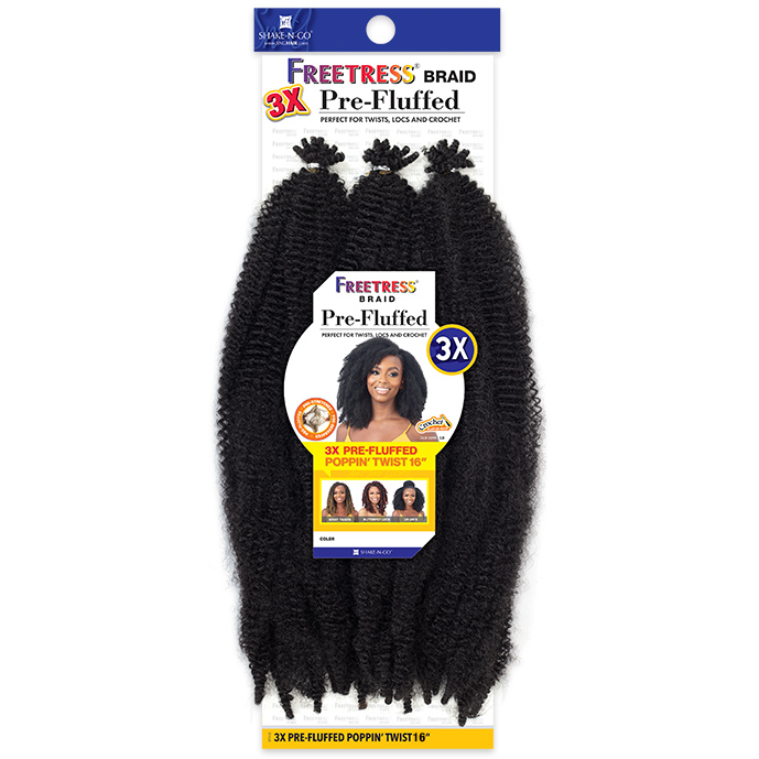 FreeTress: 3X Pre-Fluffed Poppin' Twist 16''