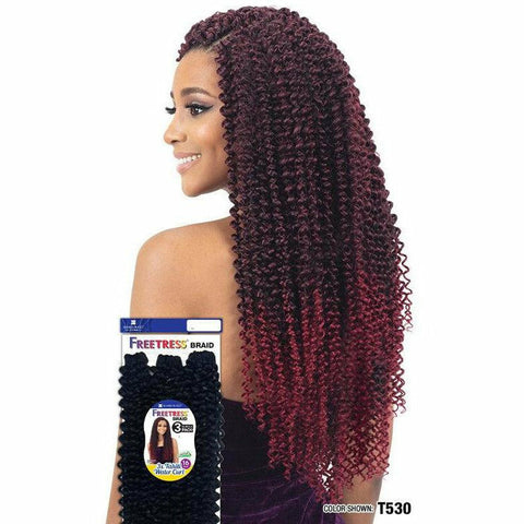 FreeTress: 3X Tahiti Water Curl Crochet Braids 16"