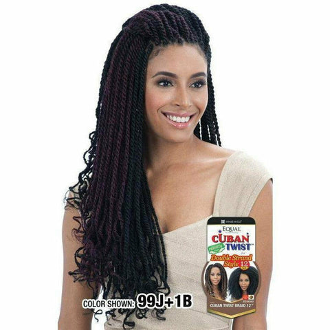 FreeTress: Equal Cuban Twist Braid 24" Synthetic Hair Double Strand Style