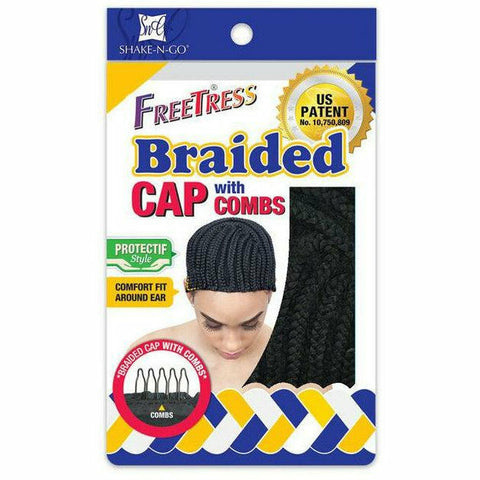 FreeTress: Braided Cap with Combs