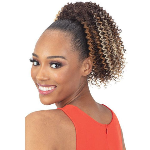 Model Model Gardenia Drawstring Ponytail - Water Blossom