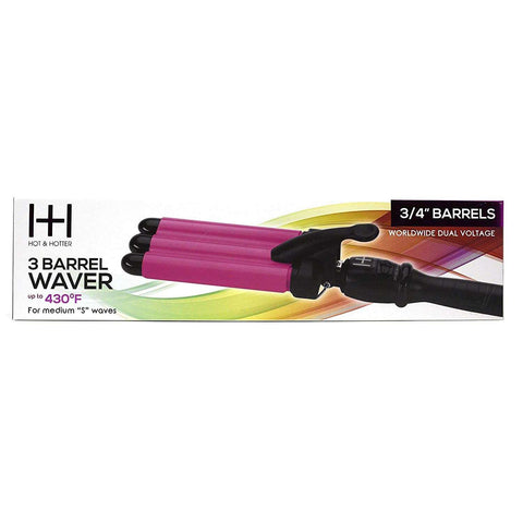 Hot & Hotter 3 Barrel Waver Curling Iron 3/4 Inch
