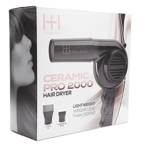 Hot & Hotter Ceramic Pro-2000 Dryer Black
