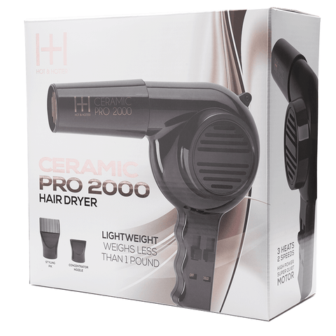 Hot & Hotter Ceramic Pro-2000 Dryer Black