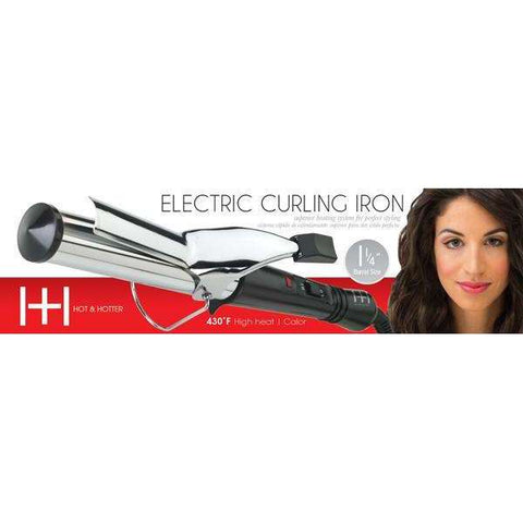 Hot & Hotter Electric Curling Iron 1 1/4 inch