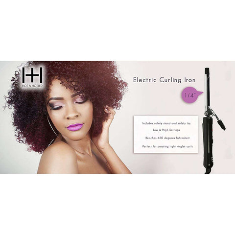 Hot & Hotter Electric Curling Iron 1/4 inch