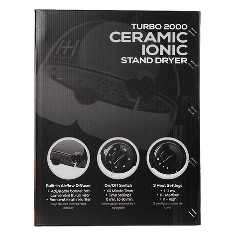 Hot & Hotter Turbo Professional Salon Standing Hood Hair Dryer