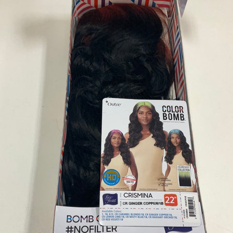 Outre Colorbob Synthetic HD Lace Front Wig - Crismina