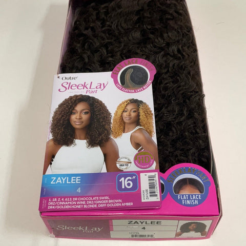 Outre Sleeklay Part HD Synthetic Lace Front Wig - Zaylee