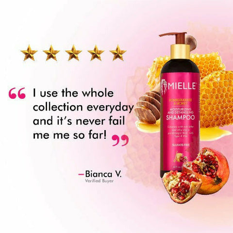 Mielle Organics: Pomegranate & Honey Moisturizing and Detangling Shampoo 12oz