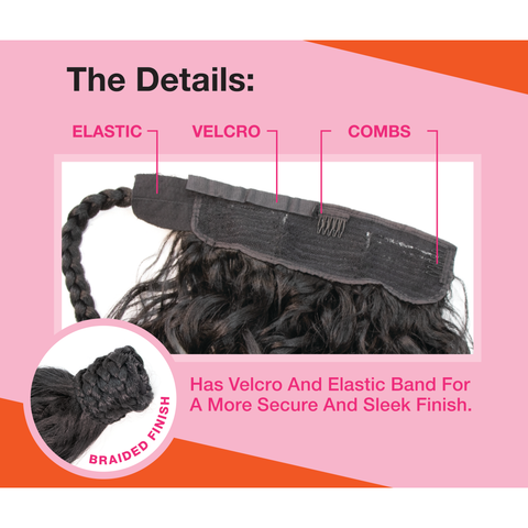 Sensationnel Instant Pony Wrap Synthetic Ponytail - Braided Deep 28"