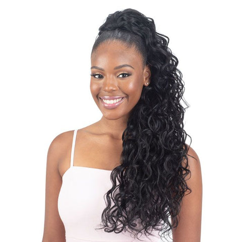Shake-N-Go Organique Synthetic Drawstring Ponytail - Vienna Curl 26"