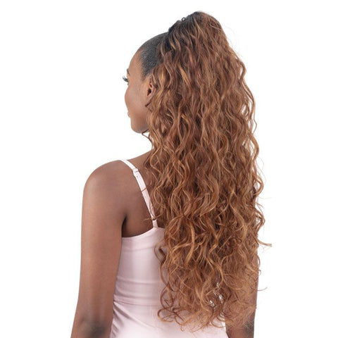 Shake-N-Go Organique Synthetic Drawstring Ponytail - Vienna Curl 26"