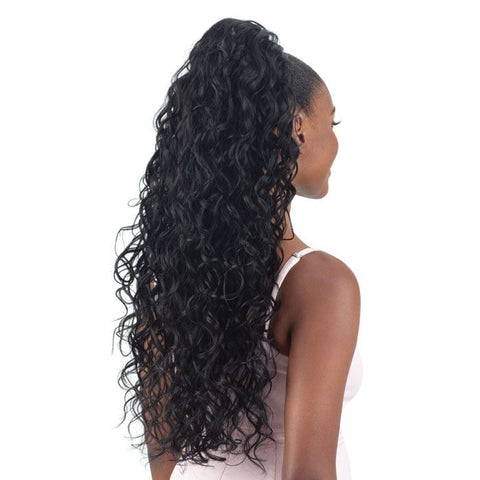 Shake-N-Go Organique Synthetic Drawstring Ponytail - Vienna Curl 26"