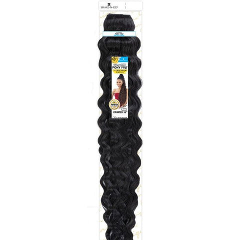 Shake-N-Go Organique MasterMix Pony Pro Wrap-Around Synthetic Ponytail – Crimped 36"