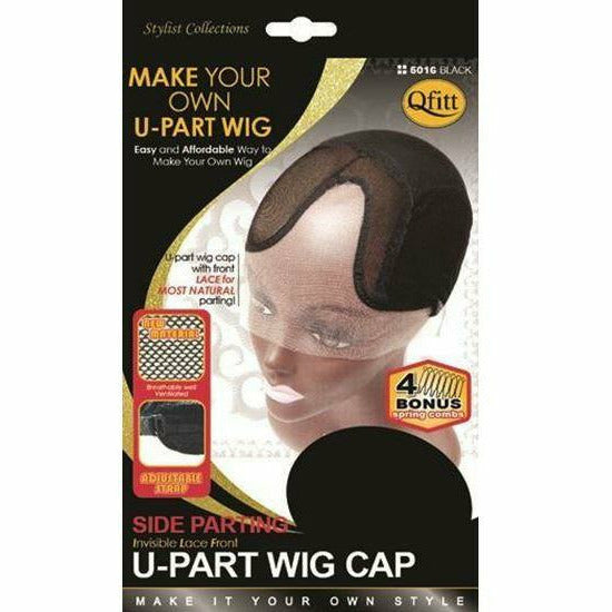 QFITT: Side Parting Invisible Lace Front U-Part Wig Cap #5016