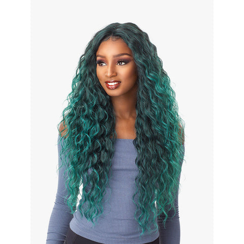 Sensationnel Empress Natural Center Part Synthetic Lace Front Edge Wig - Anya