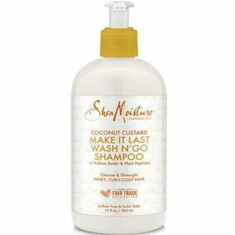 Shea Moisture: Coconut Custard Make It Last Wash N' Go Shampoo 13oz