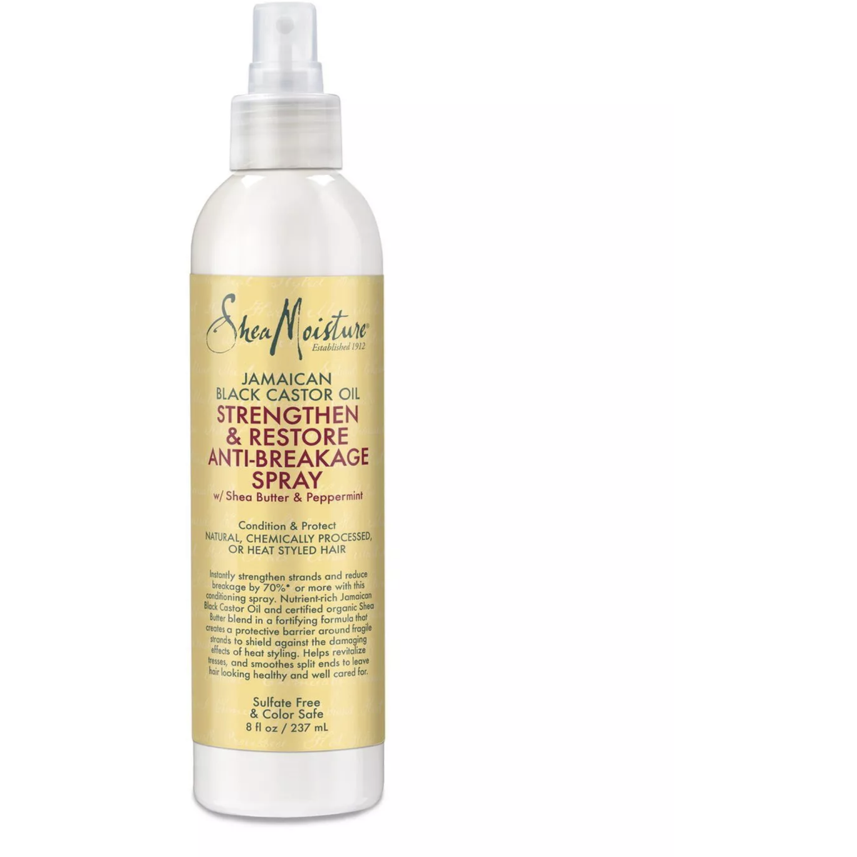 Shea Moisture: Jamaican Black Castor Oil Strengthen & Restore Anti-Breakage Spray 8oz
