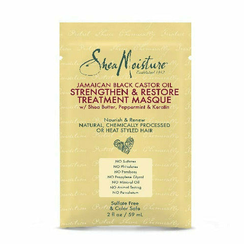 Shea Moisture:  Jamaican Black Castor Oil Moisturizing Strengthen & Restore Hair Treatment Masque 2oz