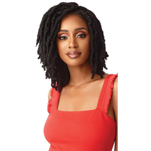 Outre X-Pression Twisted Up Synthetic Lace Front Wig - Straight Bomb Twist 14"