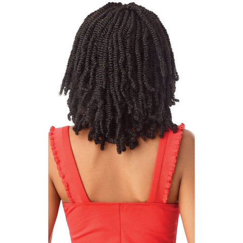 Outre X-Pression Twisted Up Synthetic Lace Front Wig - Straight Bomb Twist 14"