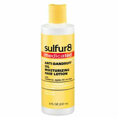 Sulfur8: Medicated Anti-Dandruff Oil Moisturizing Hair Lotion 8 oz