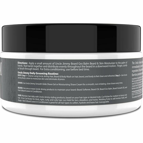 Uncle Jimmy Beard Gro Balm 2oz