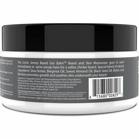 Uncle Jimmy Beard Gro Balm 2oz
