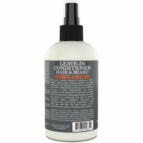 Uncle Jimmy Hair & Beard Leave-In Conditioner 8oz