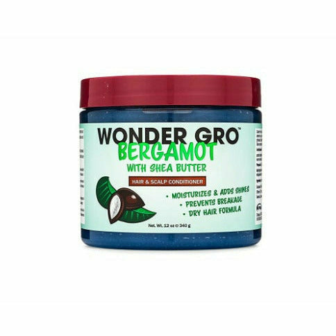 WonGro: Bergamot with Shea Butter Hair Grease Styling Conditioner 12oz
