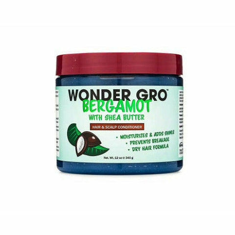 WonGro: Bergamot with Shea Butter Hair Grease Styling Conditioner 12oz