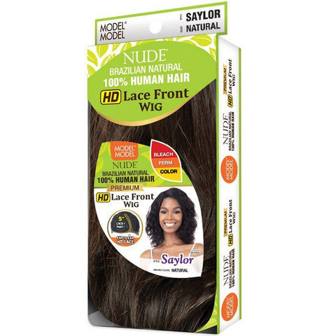 Model Model Nude Brazilian Natural 100% Human Hair HD Lace Front Wig  – Saylor