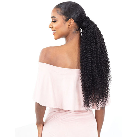 Shake-N-Go Organique MasterMix Pony Pro Wrap-Around Synthetic Ponytail - Bohemian Curl 32"